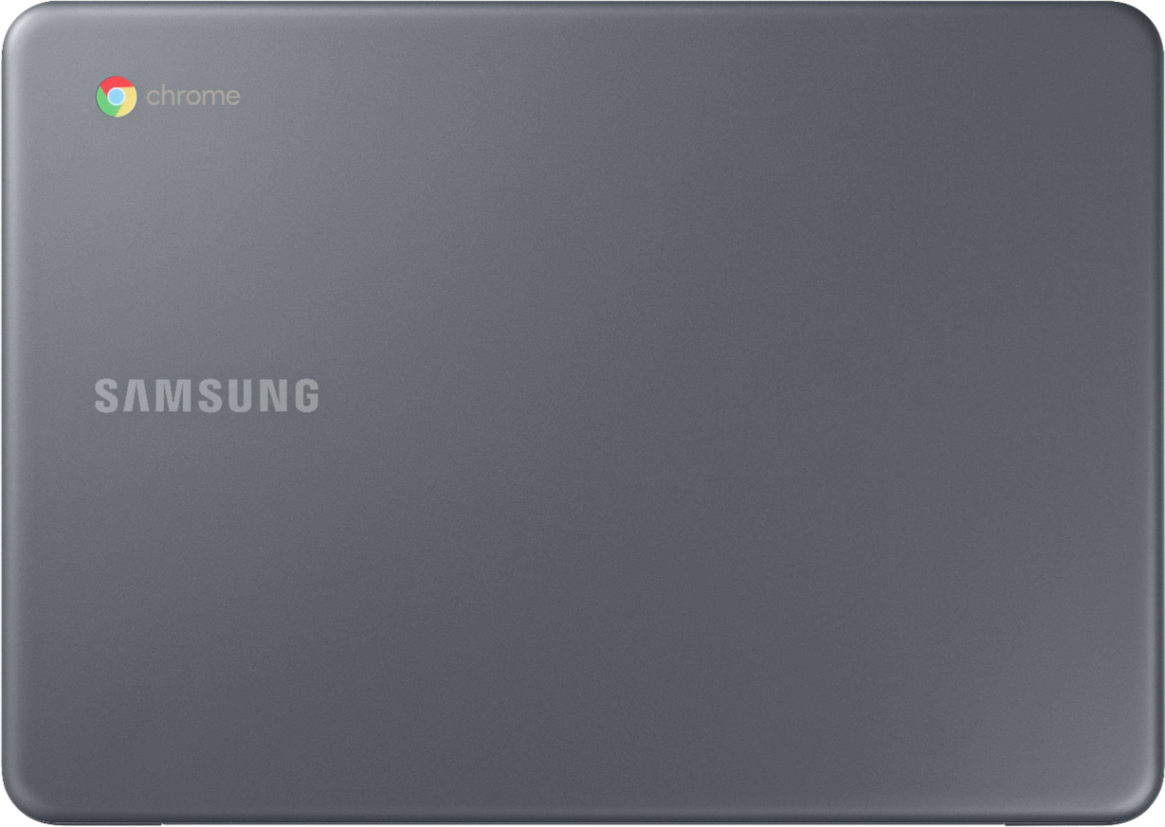 Alt View 3. Samsung - 11.6" Chromebook - Intel Atom x5 - 2GB Memory - 16GB eMMC Flash Memory.
