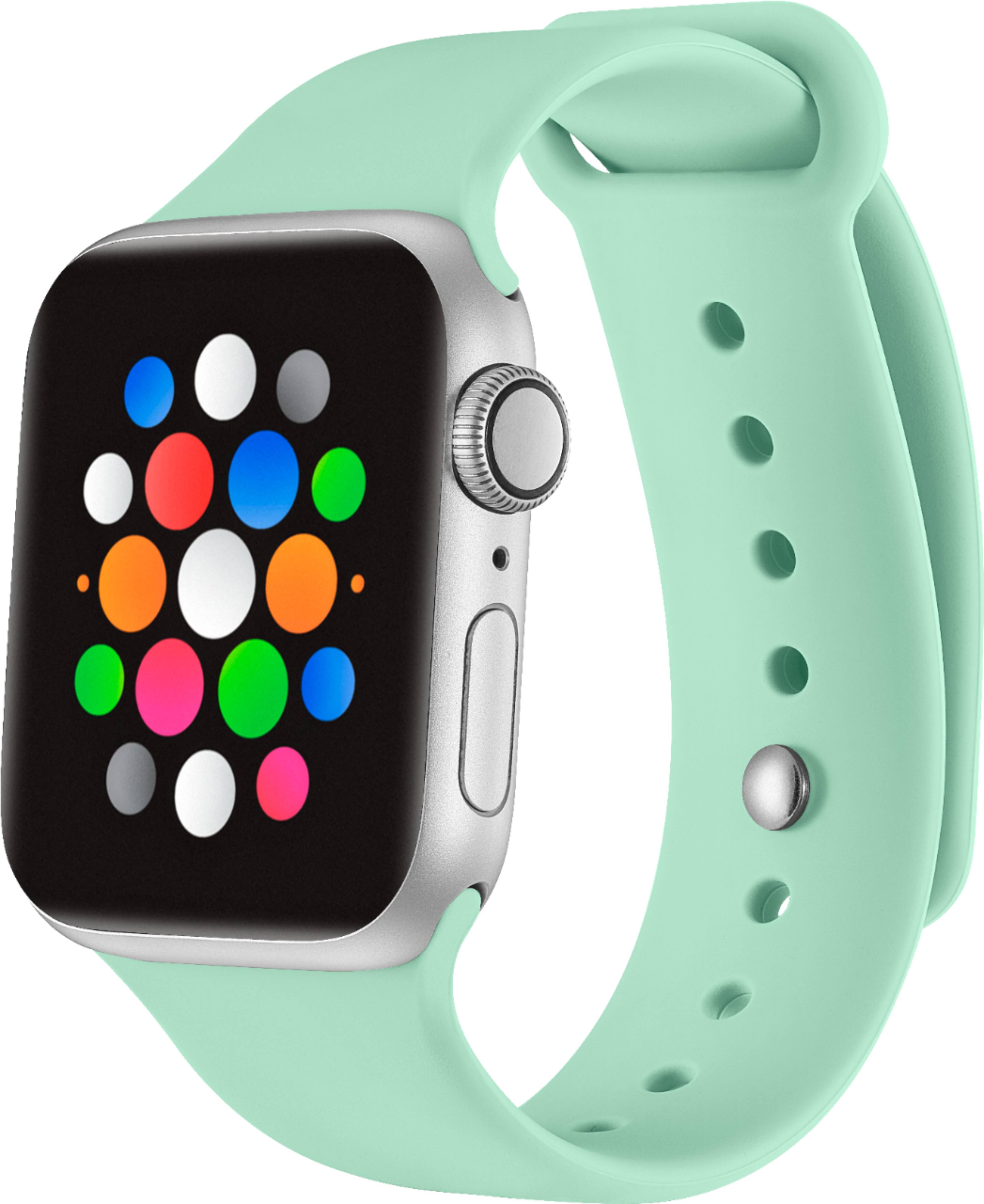 Alt View 11. Modal™ - Silicone Band for Apple Watch 38mm, 40mm, 41mm and Apple Watch Series 8 41mm - Mint Green.