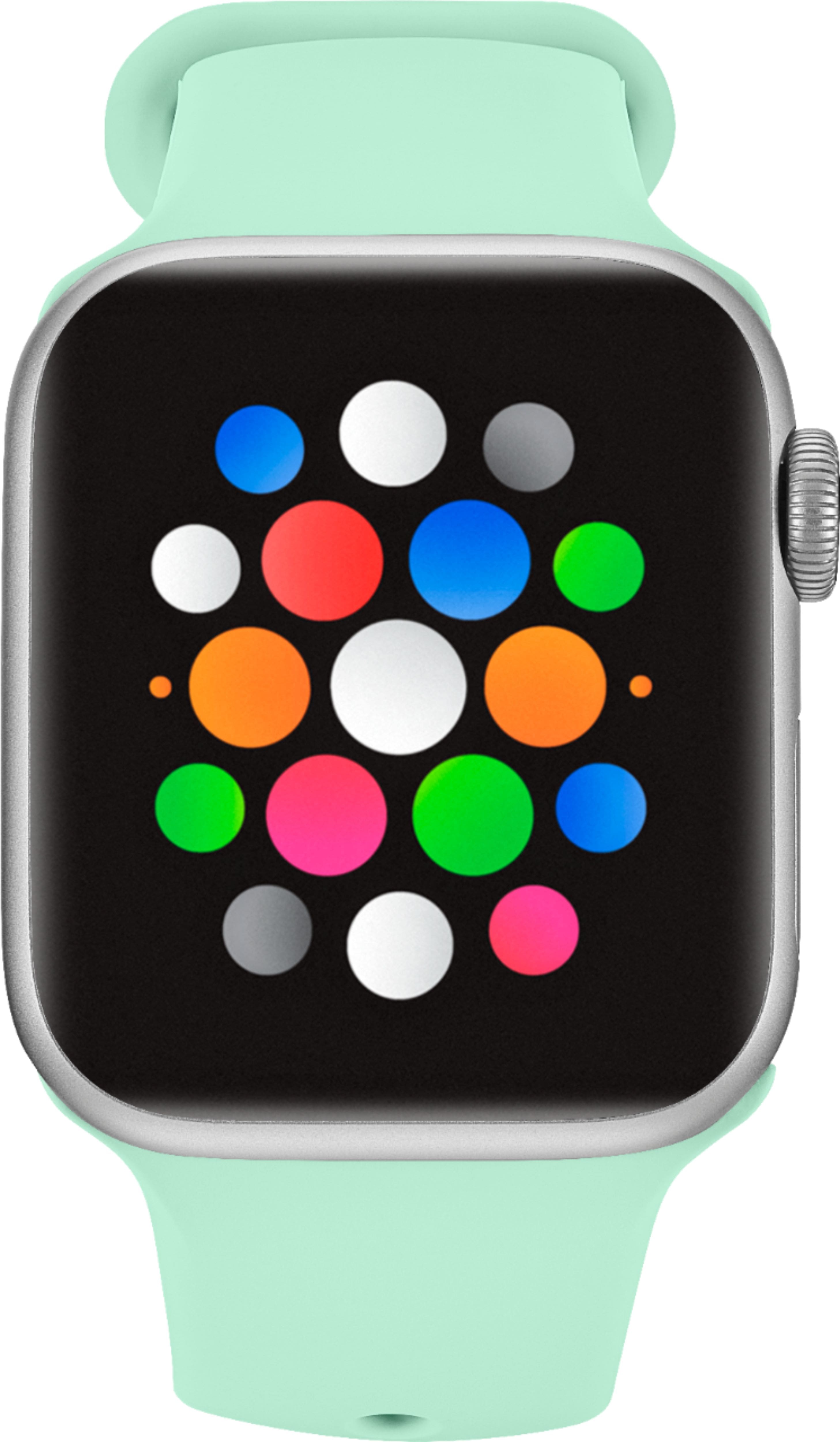 Alt View 12. Modal™ - Silicone Band for Apple Watch 38mm, 40mm, 41mm and Apple Watch Series 8 41mm - Mint Green.