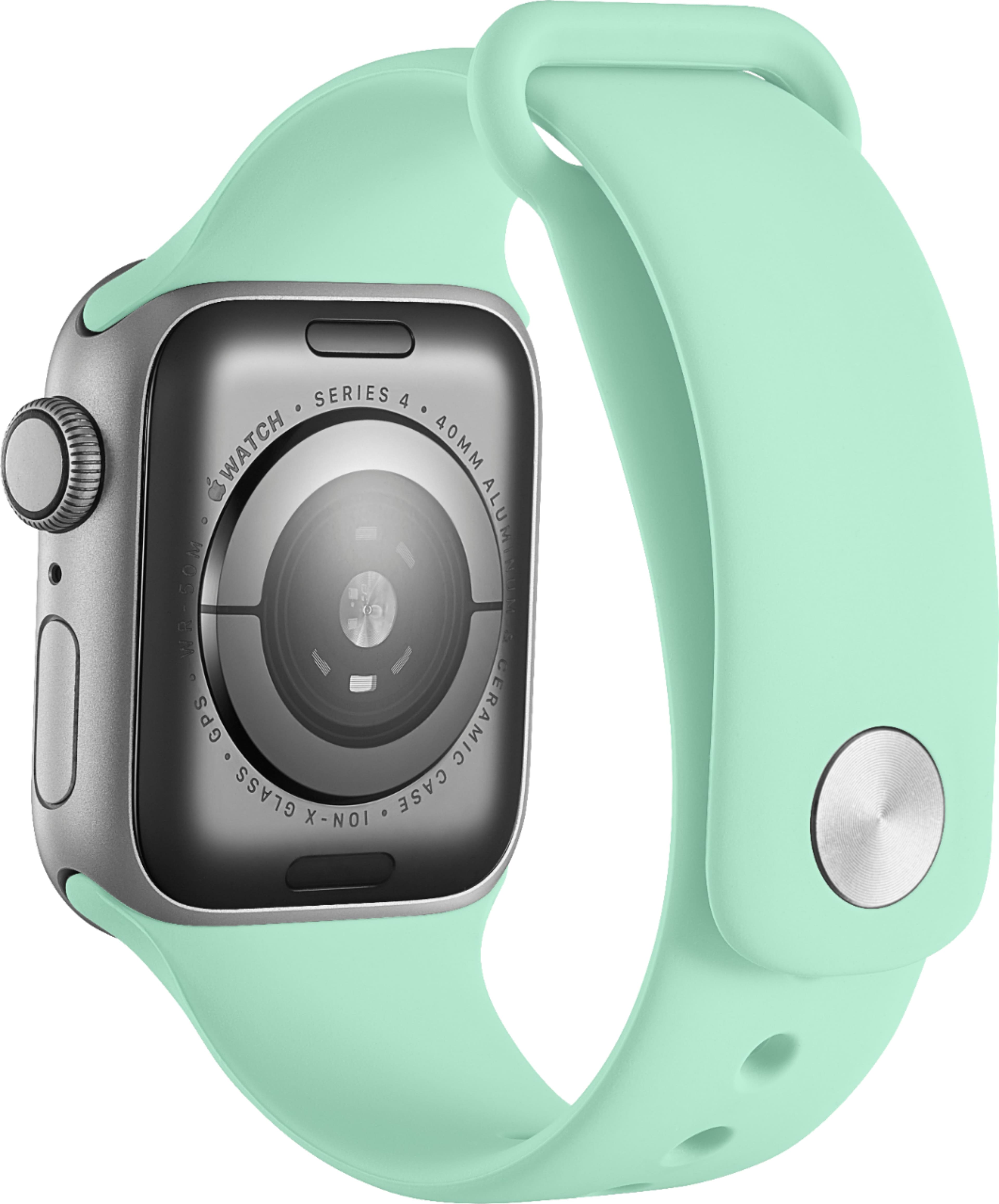 Alt View 13. Modal™ - Silicone Band for Apple Watch 38mm, 40mm, 41mm and Apple Watch Series 8 41mm - Mint Green.