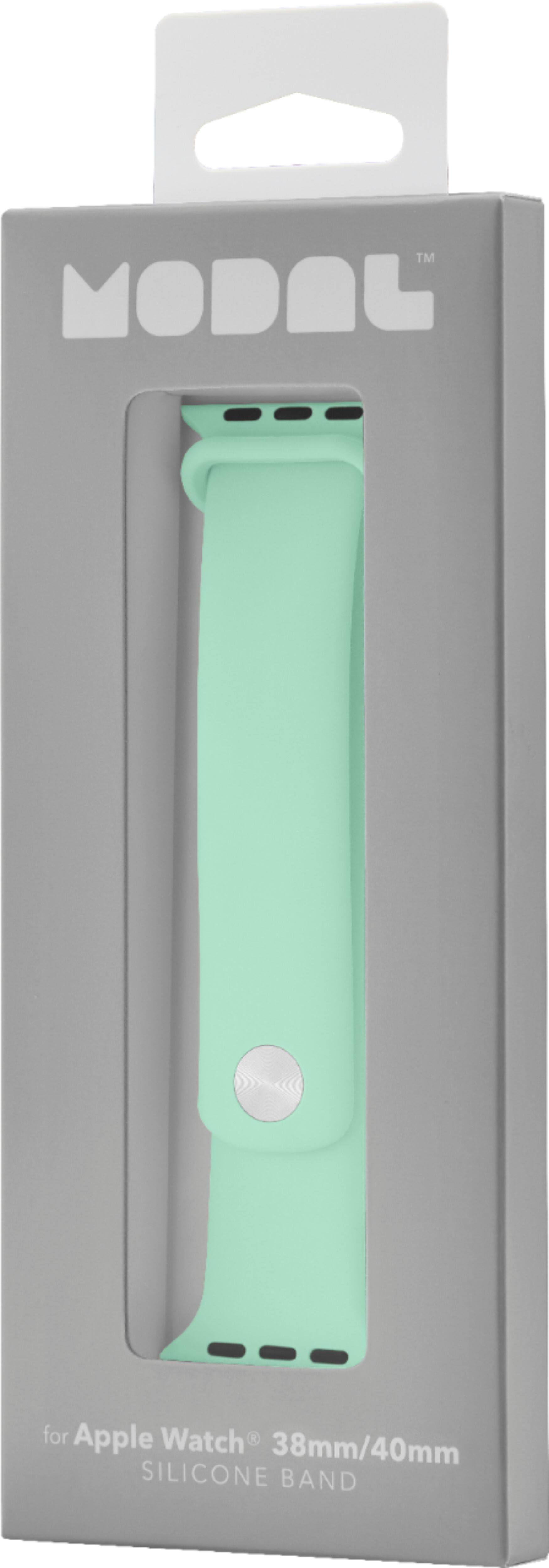 Alt View 14. Modal™ - Silicone Band for Apple Watch 38mm, 40mm, 41mm and Apple Watch Series 8 41mm - Mint Green.