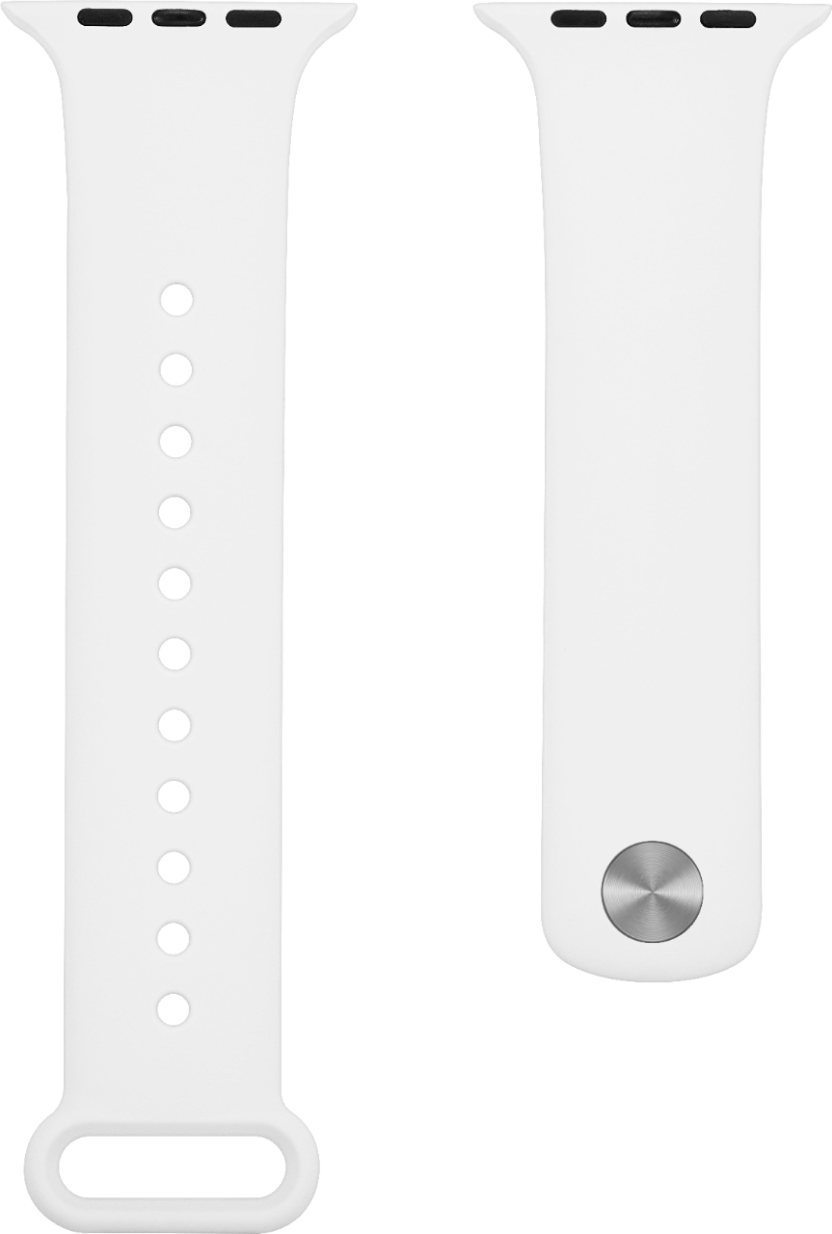 Alt View 11. Modal™ - Silicone Band for Apple Watch 42, 44, 45mm (Series 1-8) and Apple Watch Ultra 49mm - Pure White.