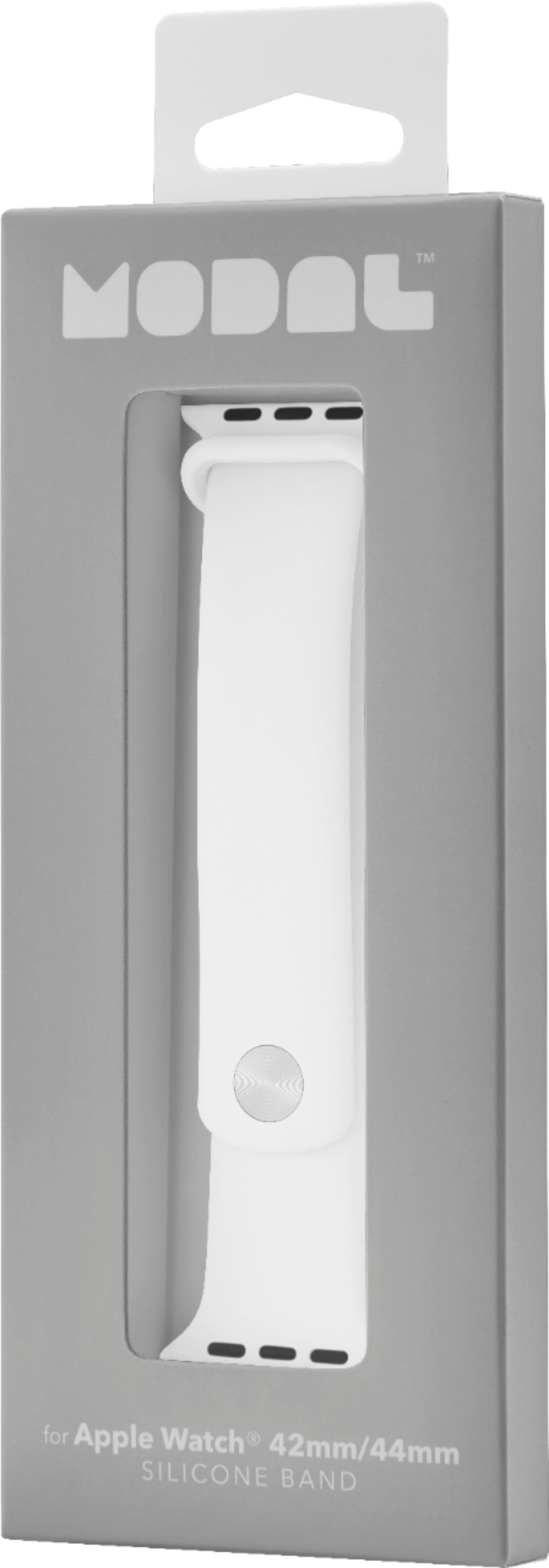 Alt View 14. Modal™ - Silicone Band for Apple Watch 42, 44, 45mm (Series 1-8) and Apple Watch Ultra 49mm - Pure White.