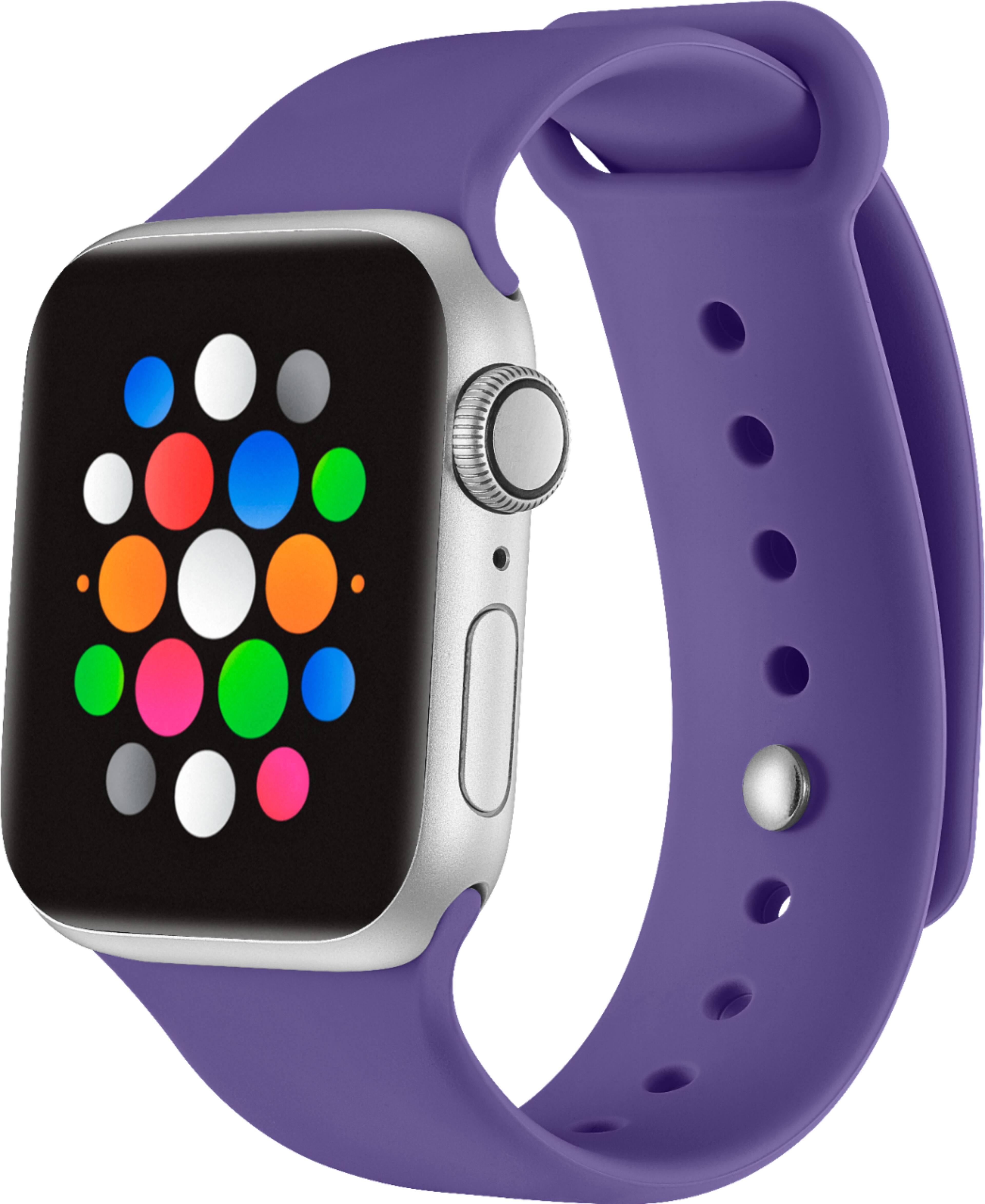 Alt View 11. Modal™ - Silicone Band for Apple Watch 38mm, 40mm, 41mm and Apple Watch Series 8 41mm - Ultra Violet.
