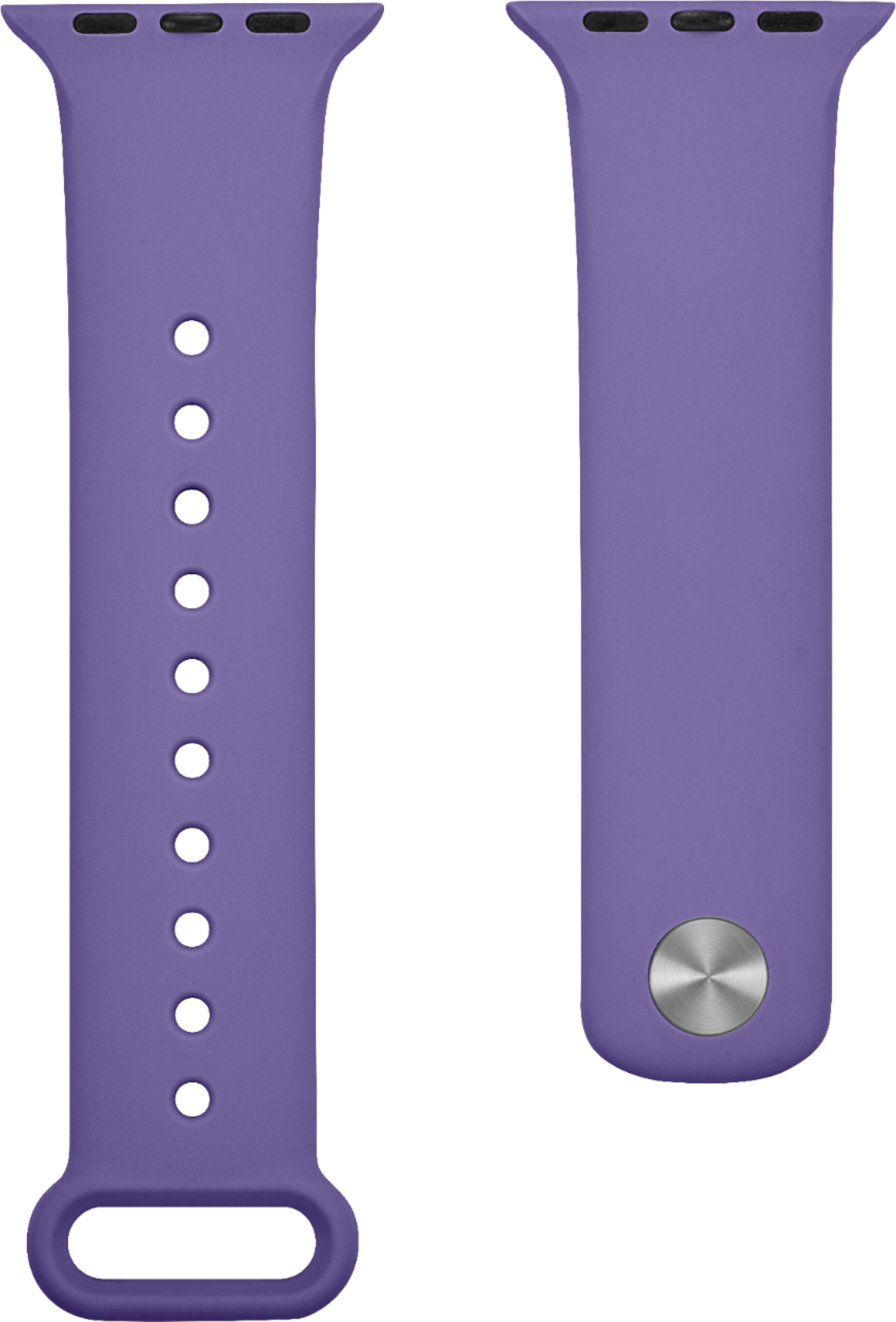 Left View: Modal™ - Silicone Band for Apple Watch 38mm, 40mm, 41mm and Apple Watch Series 8 41mm - Ultra Violet