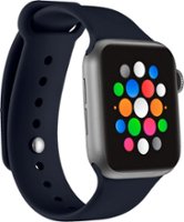 Modal™ - Silicone Band for Apple Watch 38mm, 40mm, 41mm and Apple Watch Series 8 41mm - Midnight Navy - Angle_Zoom