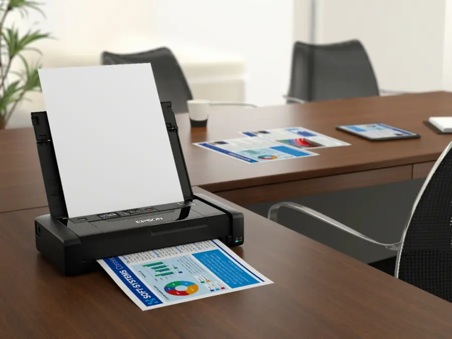 Alt View 31. Epson - WorkForce WF-110 Wireless Inkjet Printer - Black.