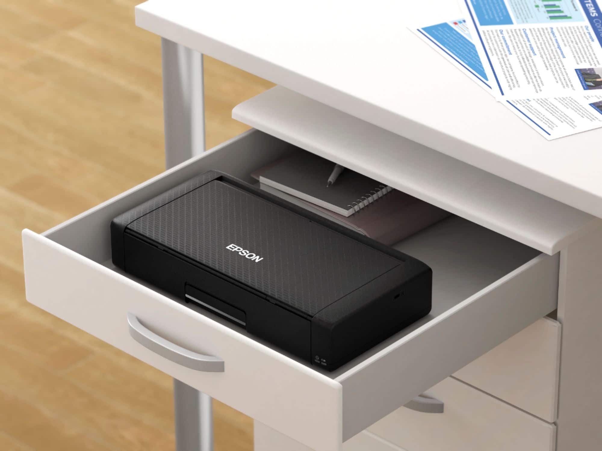 Alt View 33. Epson - WorkForce WF-110 Wireless Inkjet Printer - Black.