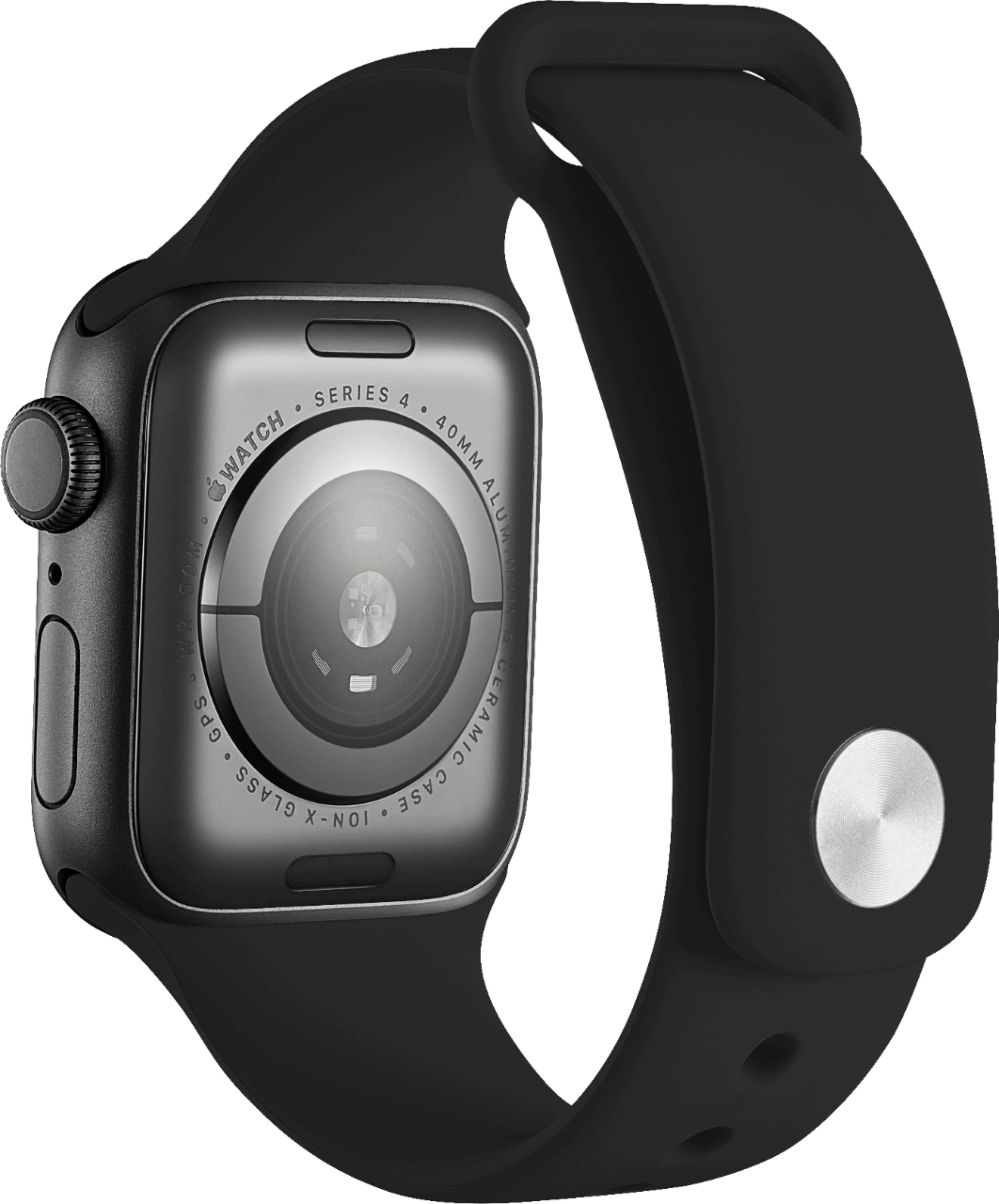 Alt View 13. Modal™ - Silicone Band for Apple Watch 38mm, 40mm, 41mm and Apple Watch Series 8 41mm - Black.