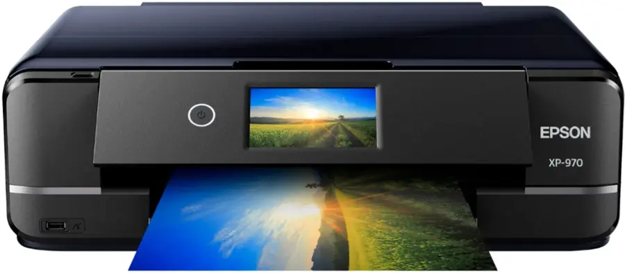 Alt View 12. Epson - Expression Photo XP-970 Wireless All-In-One Printer - Black.