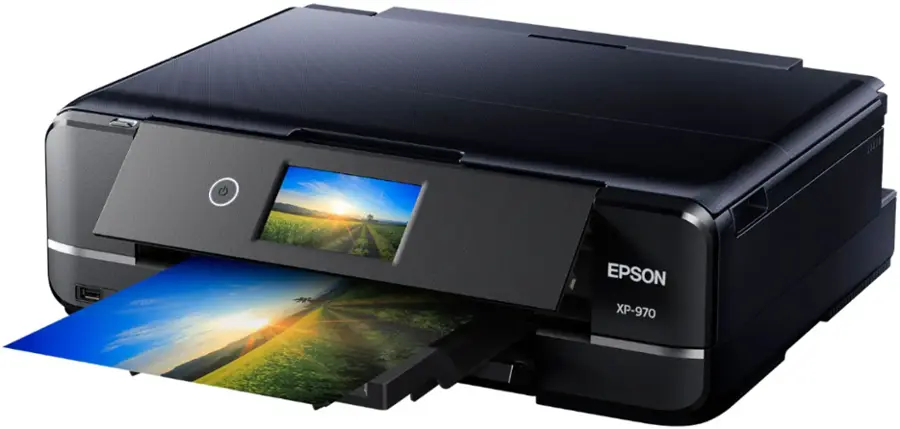 Alt View 16. Epson - Expression Photo XP-970 Wireless All-In-One Printer - Black.