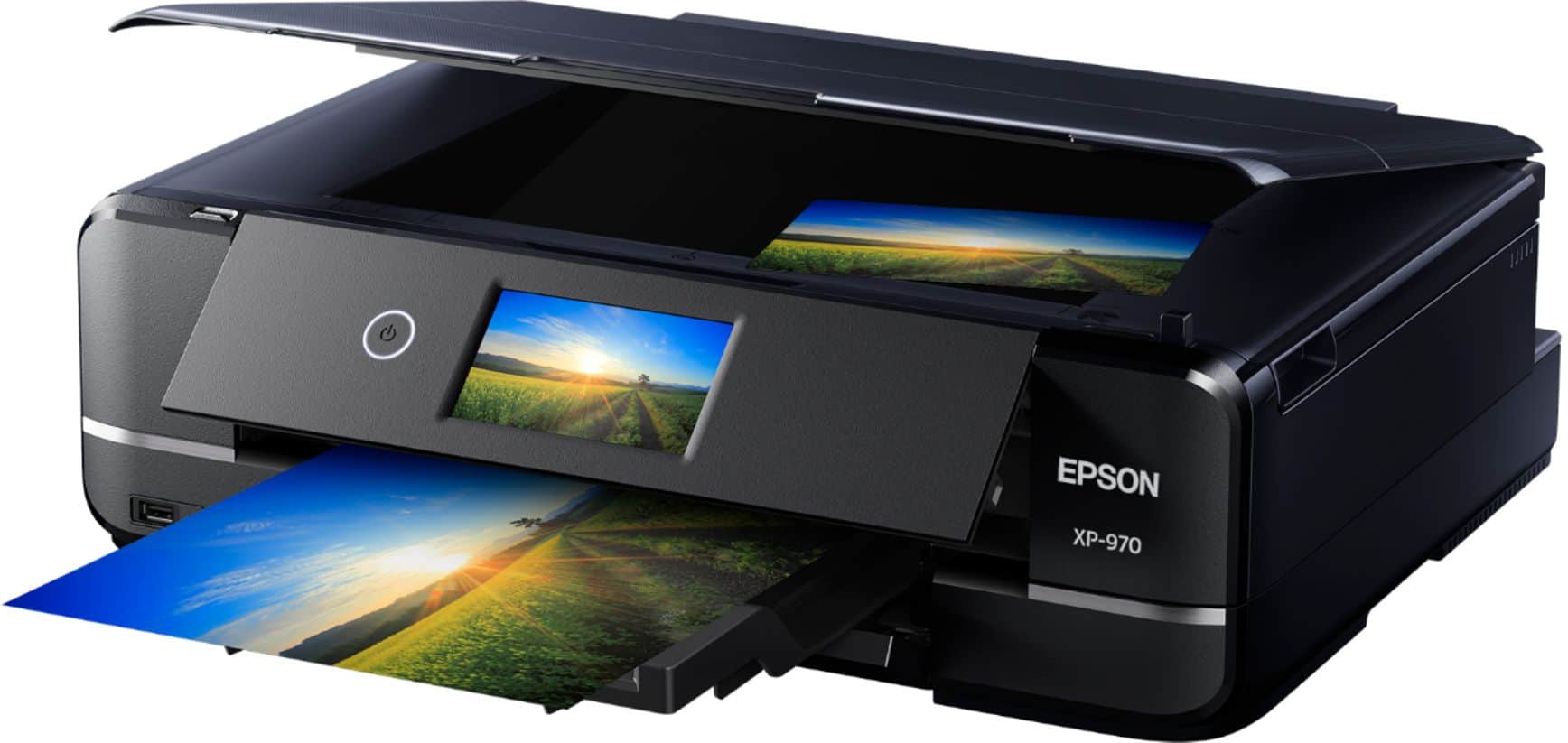 Alt View 18. Epson - Expression Photo XP-970 Wireless All-In-One Printer - Black.