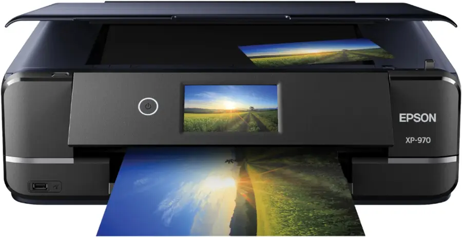 Alt View 21. Epson - Expression Photo XP-970 Wireless All-In-One Printer - Black.