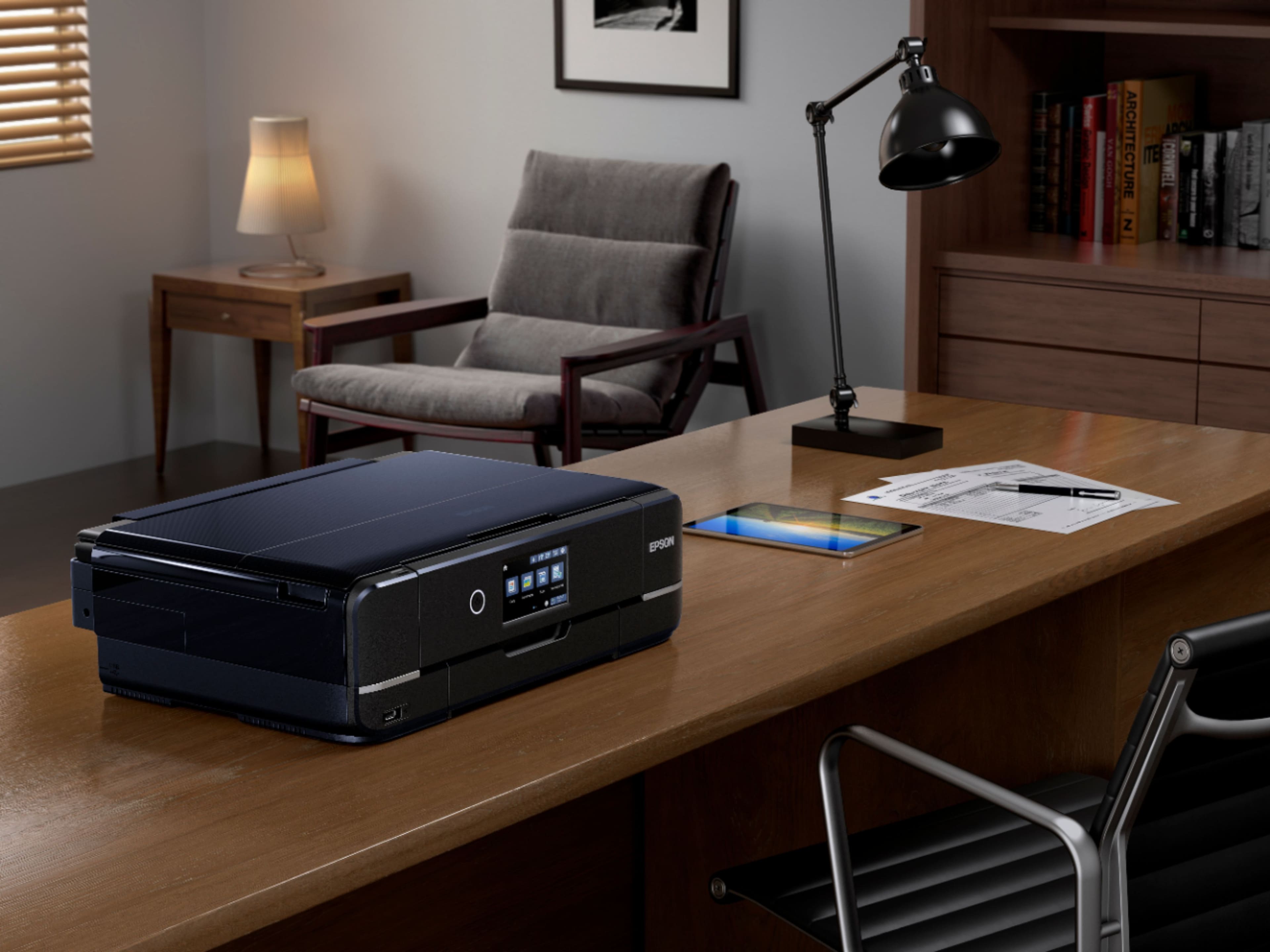 Alt View 26. Epson - Expression Photo XP-970 Wireless All-In-One Printer - Black.