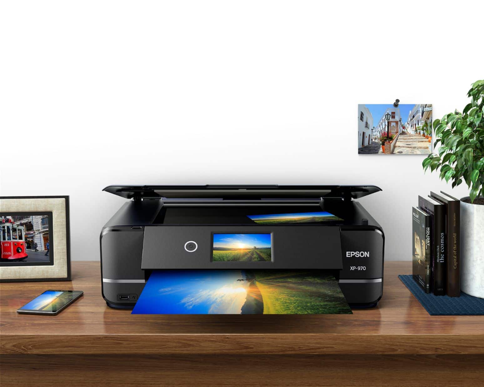 Alt View 27. Epson - Expression Photo XP-970 Wireless All-In-One Printer - Black.