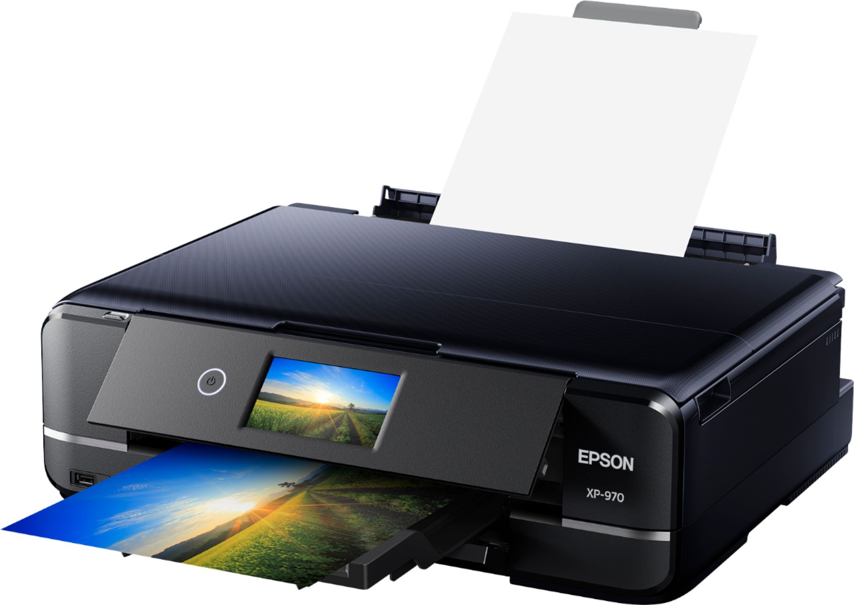 Left View: Epson - WorkForce Pro WF-4830 Wireless All-in-One Printer
