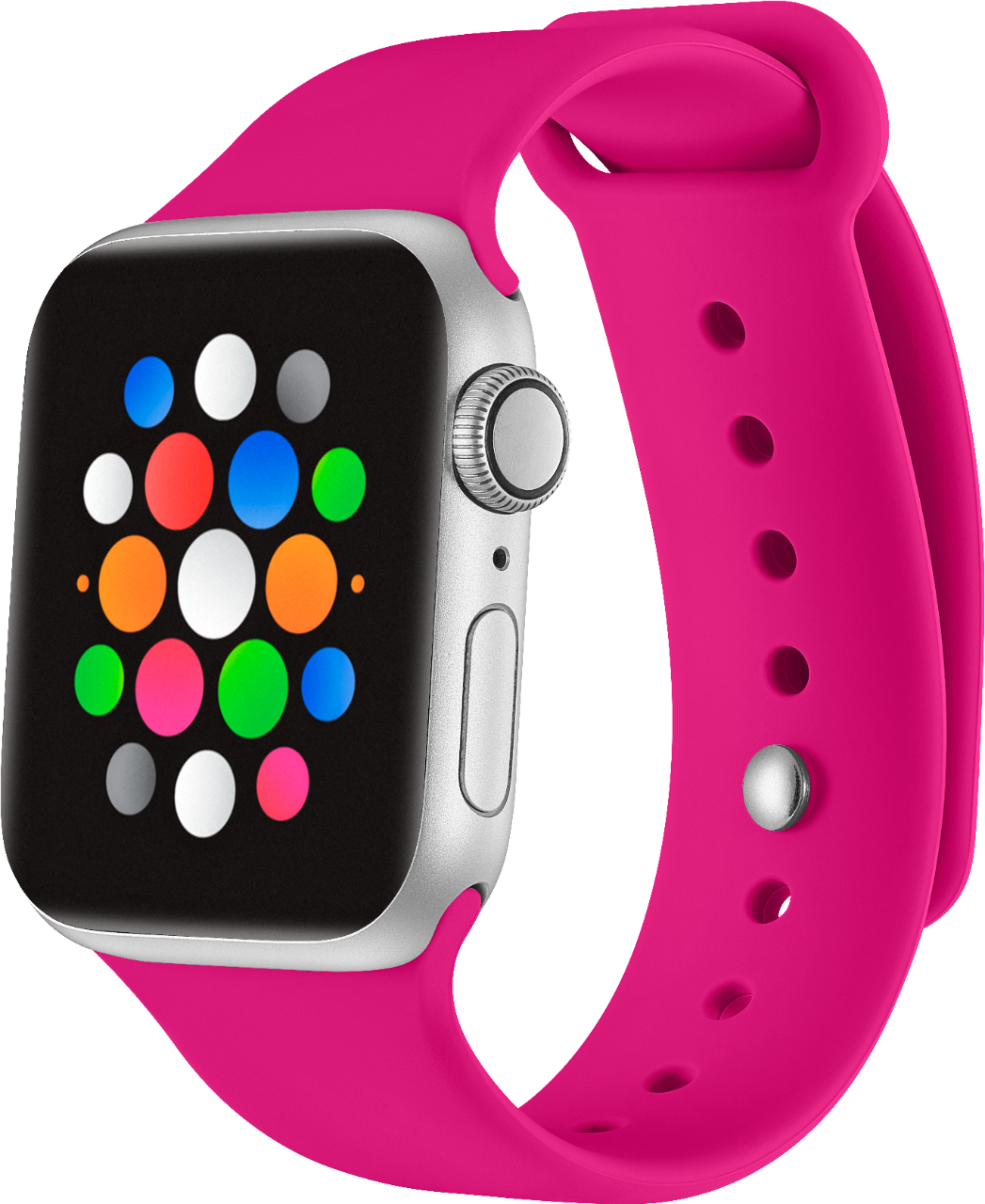 Left View: Sport Band for Apple Watch™ 40mm - Grapefruit
