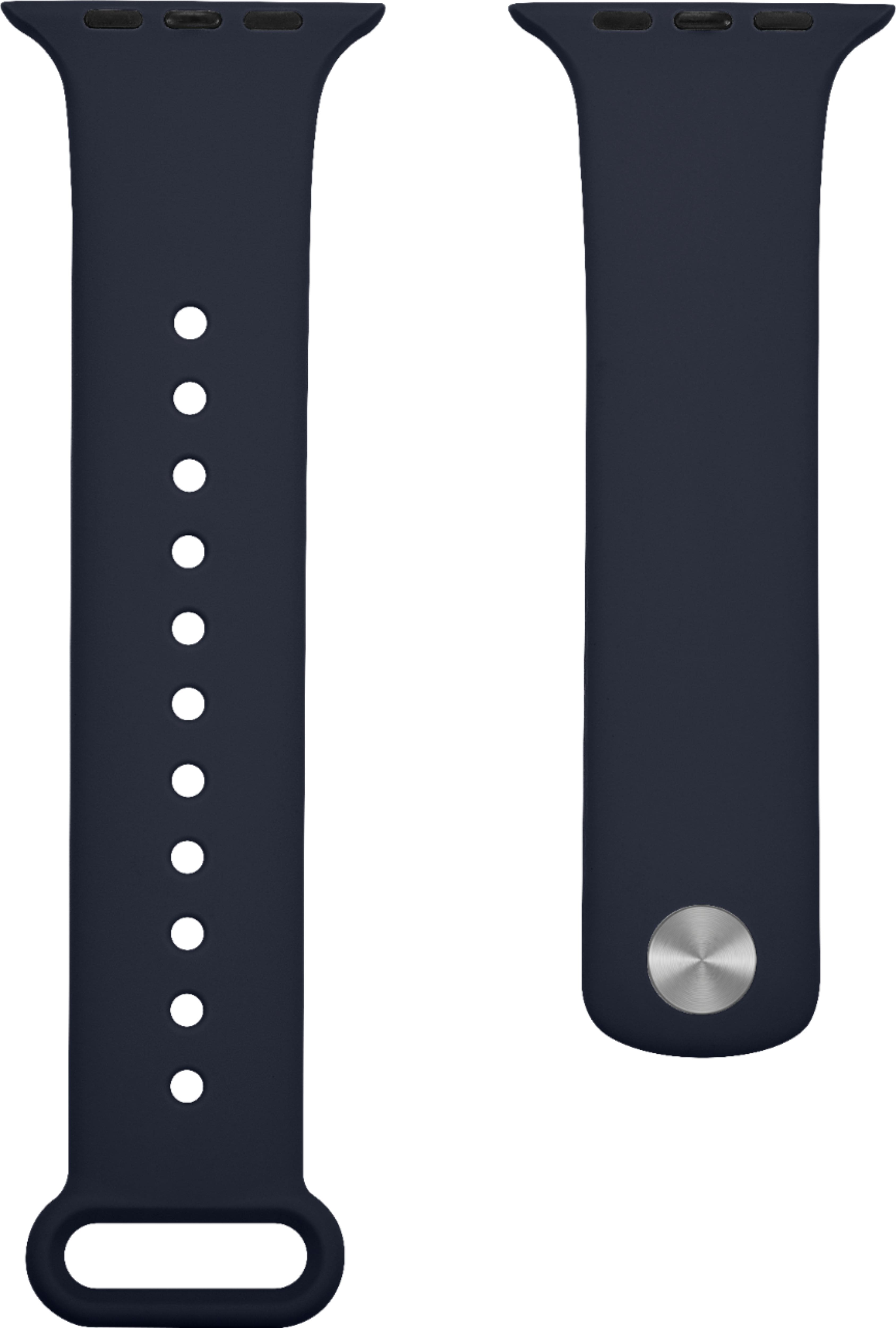Alt View 11. Modal™ - Silicone Band for Apple Watch 42, 44, 45mm (Series 1-8) and Apple Watch Ultra 49mm - Midnight Navy.