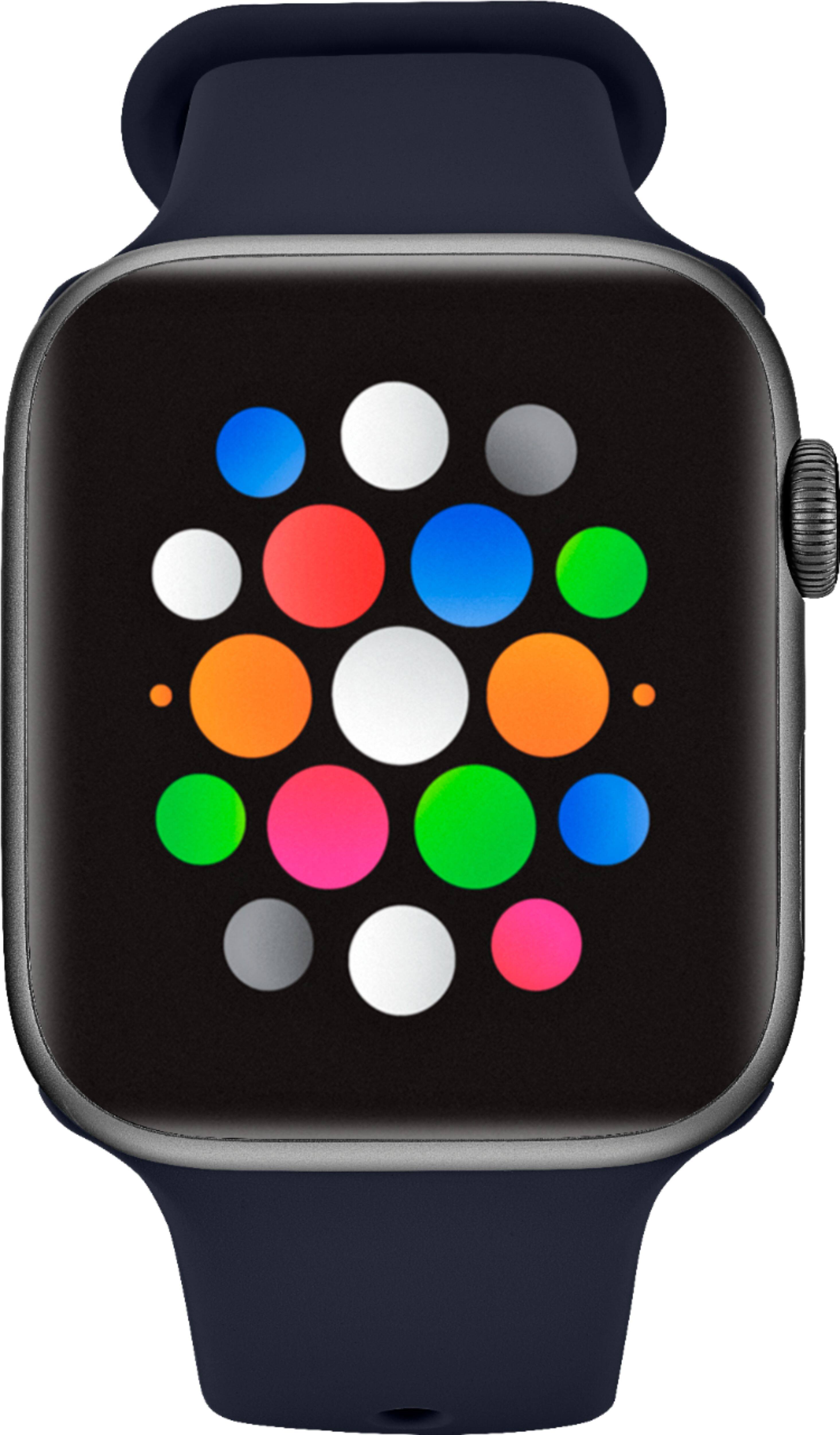 Alt View 13. Modal™ - Silicone Band for Apple Watch 42, 44, 45mm (Series 1-8) and Apple Watch Ultra 49mm - Midnight Navy.