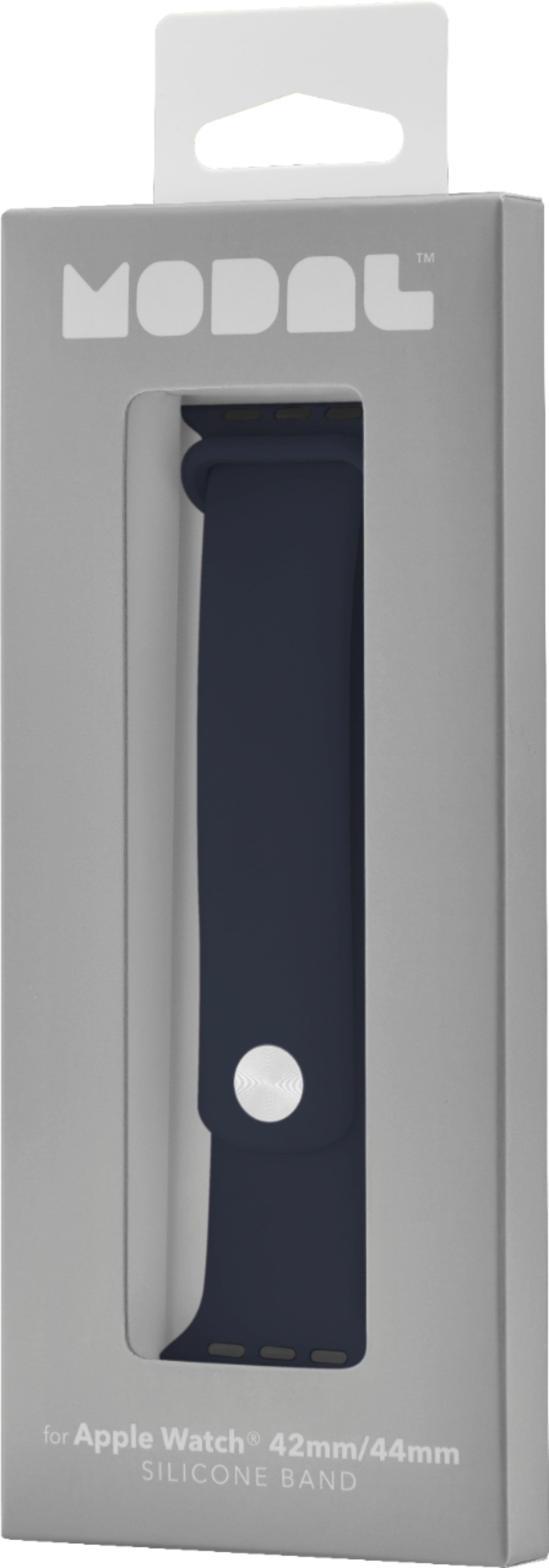 Alt View 14. Modal™ - Silicone Band for Apple Watch 42, 44, 45mm (Series 1-8) and Apple Watch Ultra 49mm - Midnight Navy.