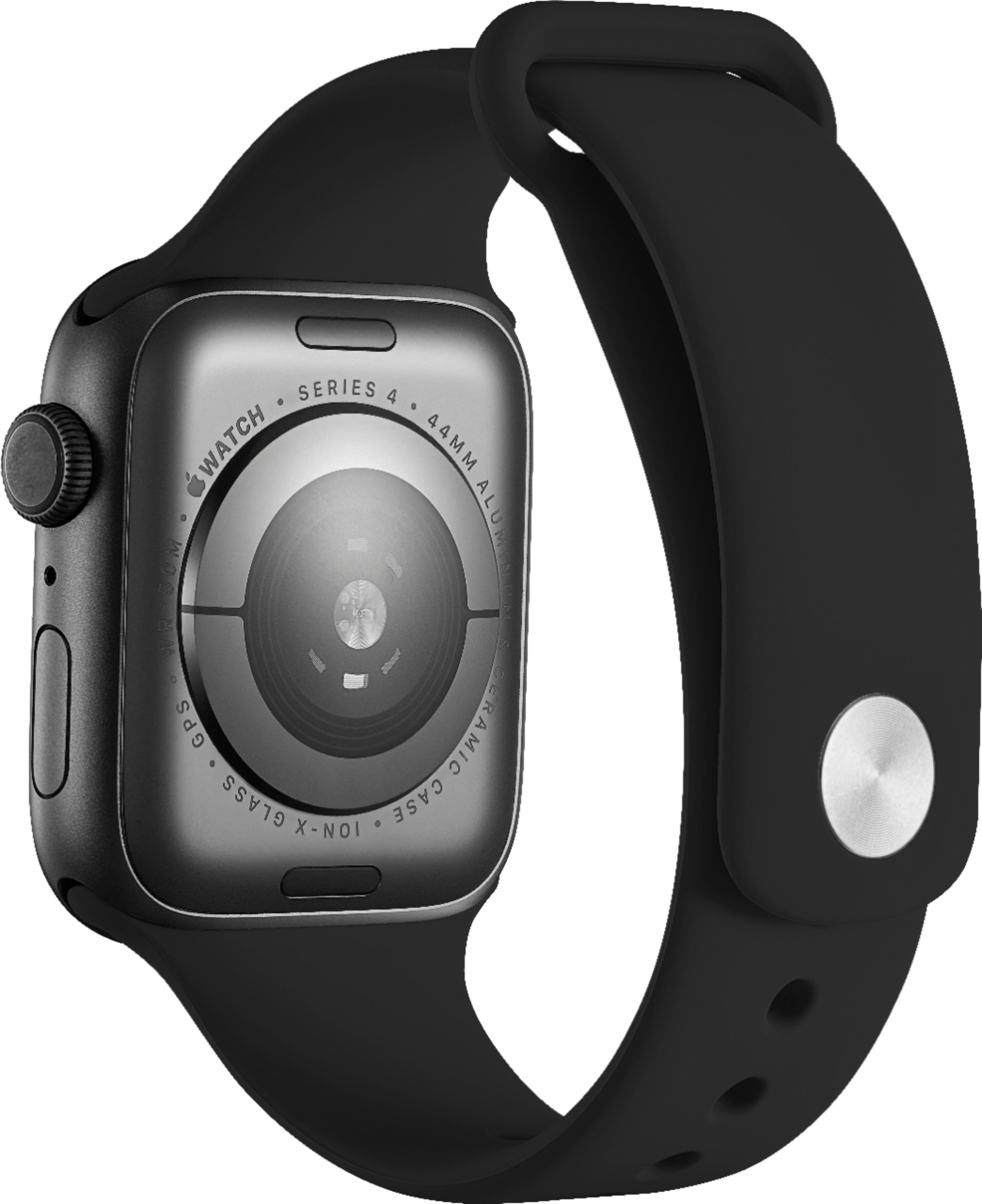 Alt View 12. Modal™ - Silicone Band for Apple Watch 42, 44, 45mm (Series 1-8) and Apple Watch Ultra 49mm - Black.