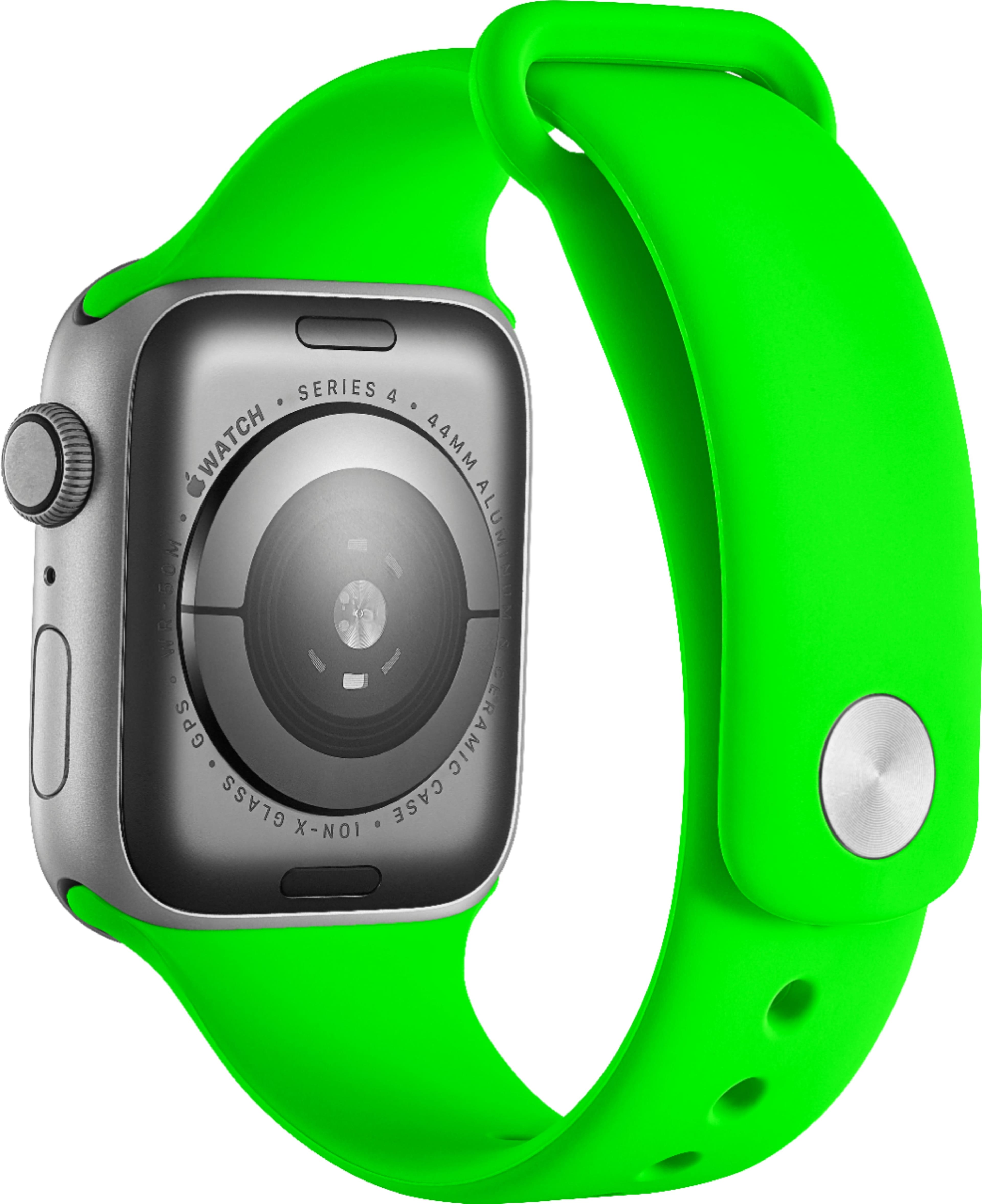 Alt View 12. Modal™ - Silicone Band for Apple Watch 42, 44, 45mm (Series 1-8) and Apple Watch Ultra 49mm - Lime Green.