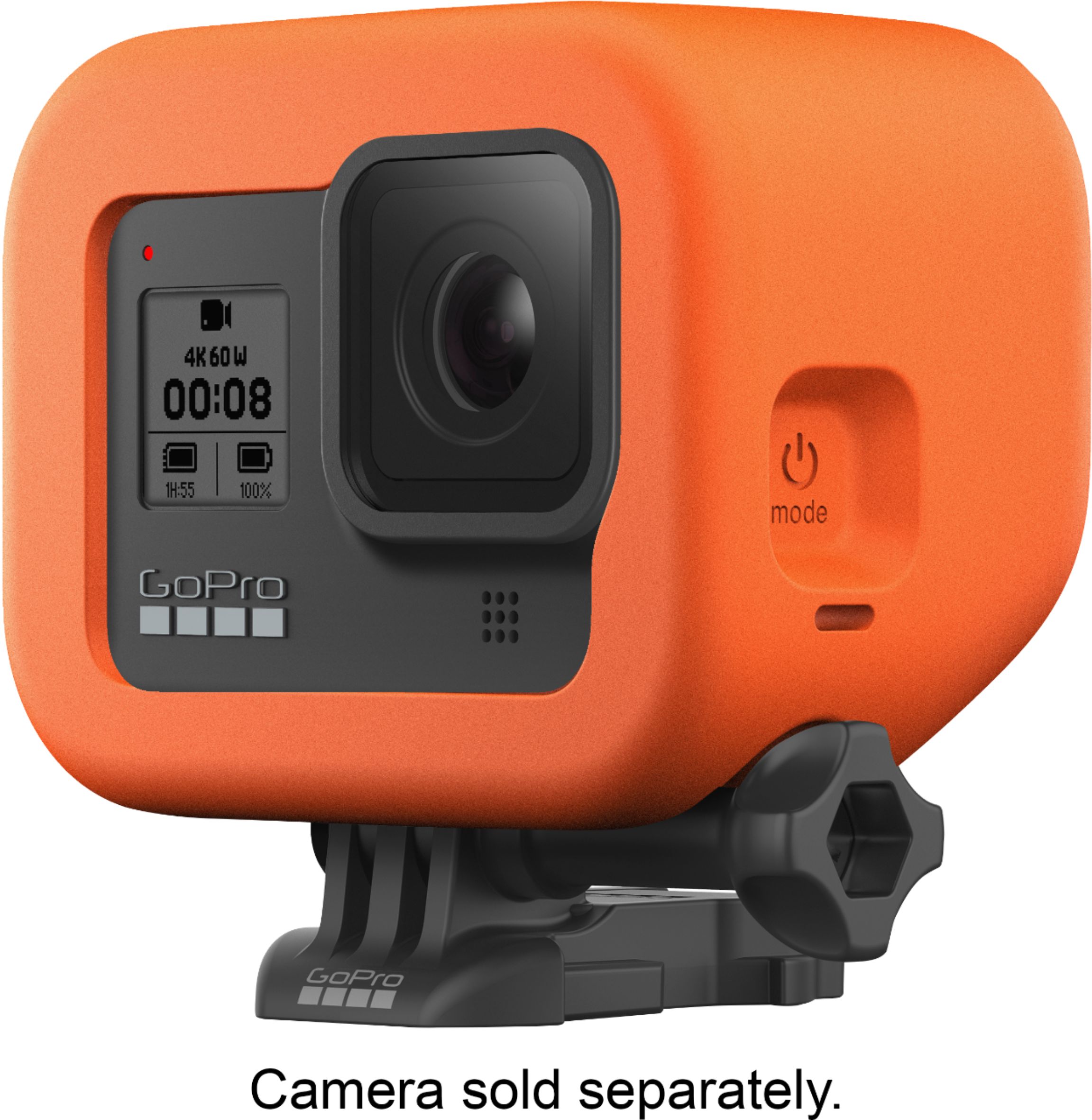 Orange Floating Floaty Cover Box Protective Case for GoPro Hero 3 4 Camera 