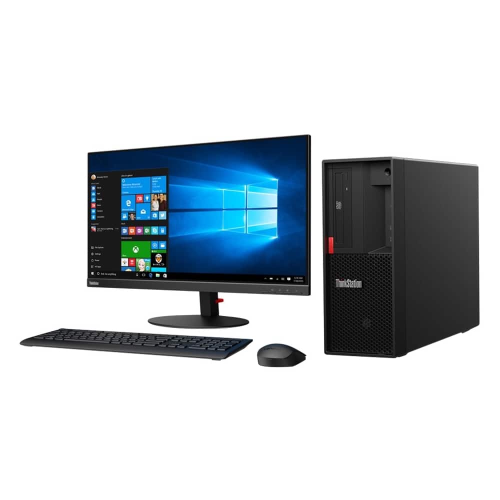  Lenovo - ThinkStation P330 (2nd Gen) Desktop - Intel Core i7 - 16GB Memory - 512GB Solid State Drive - Black