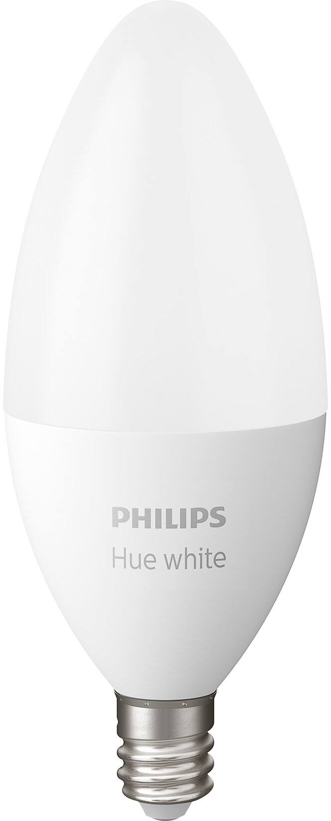 Alt View 11. Philips - Hue E12 Bluetooth 40W Smart LED Bulb (2-Pack) - White.