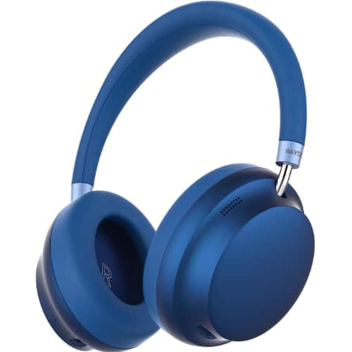Raycon - Essential Wireless Bluetooth Over-Ear Headphones with ANC, 5 Microphones, IPX4, 50-Hour Battery (Blue)
