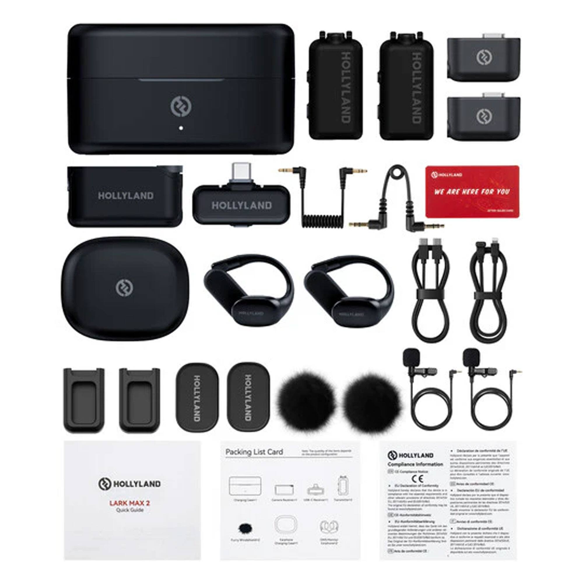 HOLLYLAND HOLLYLAND HOLLYLAND HOLLYLAND WE ARE HERE FOR YOU HOLLYLAND HOLLYLAND Packing List Card HOLLYLAND HOLLYLAND CE LARK MAX 2 Quick Guide

HOLLYLAND
WE ARE HERE FOR YOU

Packing List Card
HOLLYLAND
LARK MAX 2
Quick Guide

HOLLYLAND
Device Information
CE
[Additional text in multiple languages]