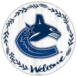 Fan Creations - Vancouver Canucks 12" Welcome Circle Sign - Multicolor