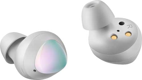 Samsung - Geek Squad Certified Refurbished Galaxy Buds True Wireless Earbud Headphones - Silver