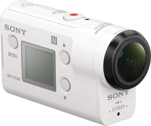 Sony - Geek Squad Certified Refurbished AS300 Waterproof Action Camera with Remote - White-Angle_Standard 