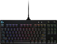 Logitech - G PRO TKL Wired Mechanical GX Blue Clicky Switch Gaming Keyboard with RGB Backlighting - Black - Front_Zoom