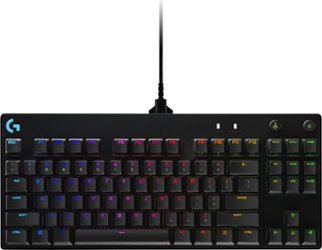 Logitech - G PRO TKL Wired Mechanical GX Blue Clicky Switch Gaming Keyboard with RGB Backlighting - Black - Front_Zoom