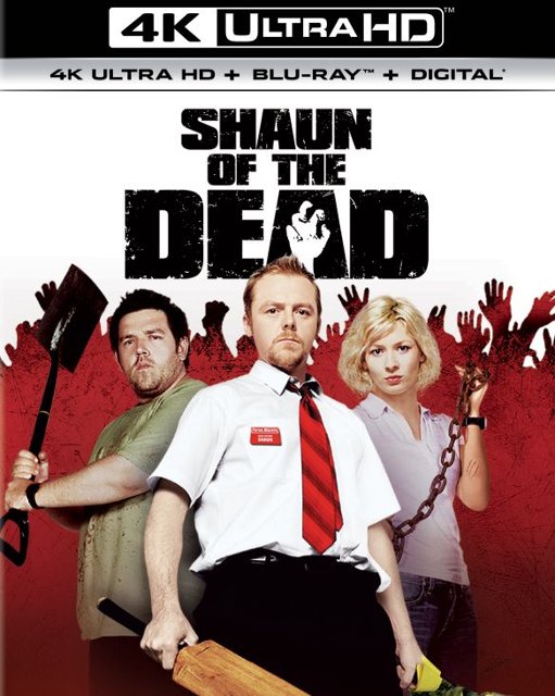 Front Standard. Shaun of the Dead [Includes Digital Copy] [4K Ultra HD Blu-ray/Blu-ray] [2004].