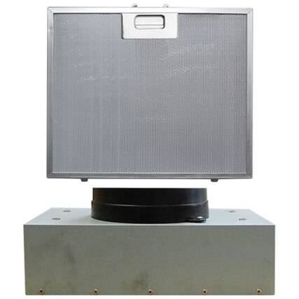 Front. Windster Hoods - Hood Ductless Kit - Silver.
