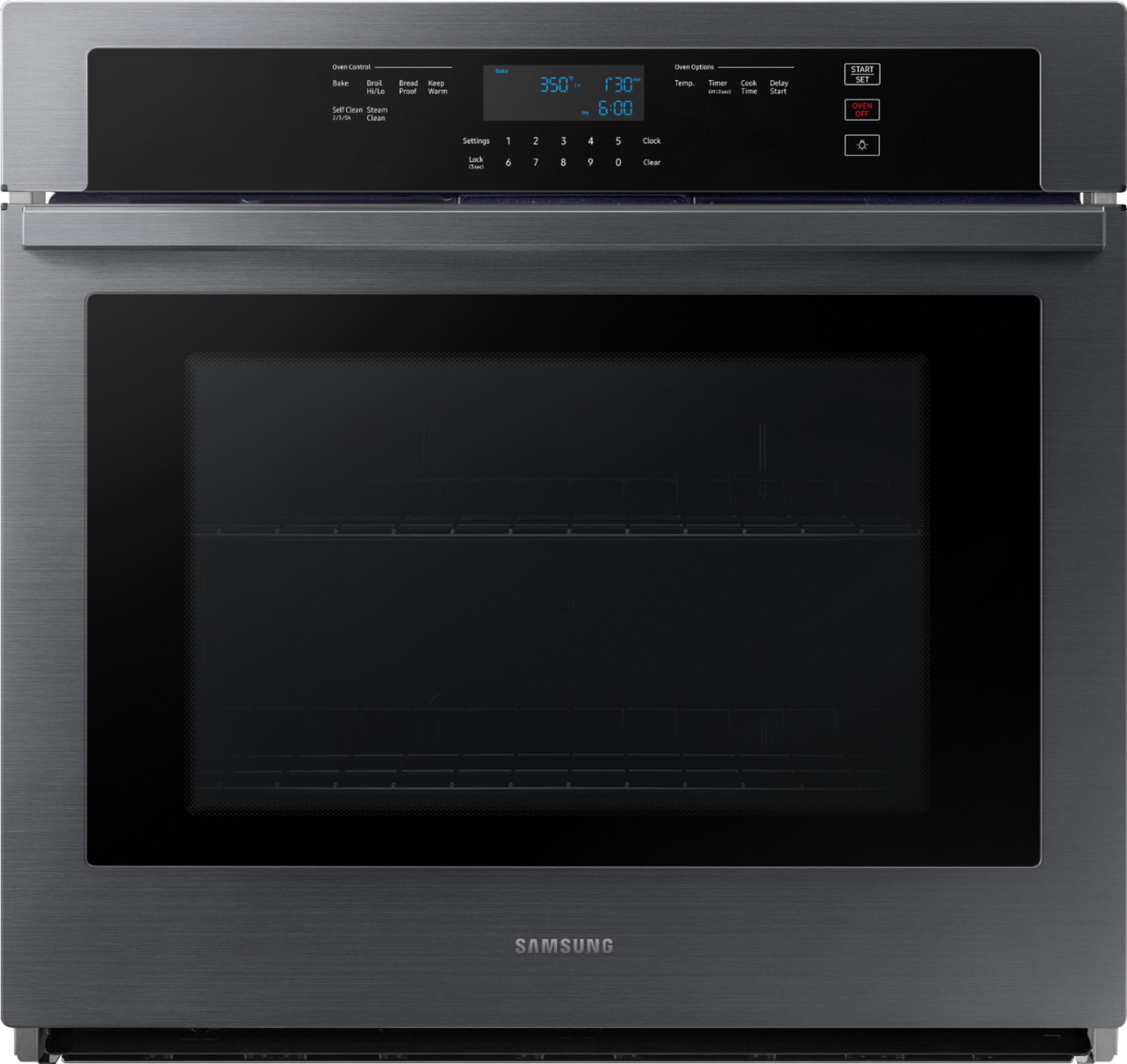 Samsung 30" Built-In Single Electric Wall Oven Black stainless steel Samsung 30 Single Wall Oven Black Stainless Steel