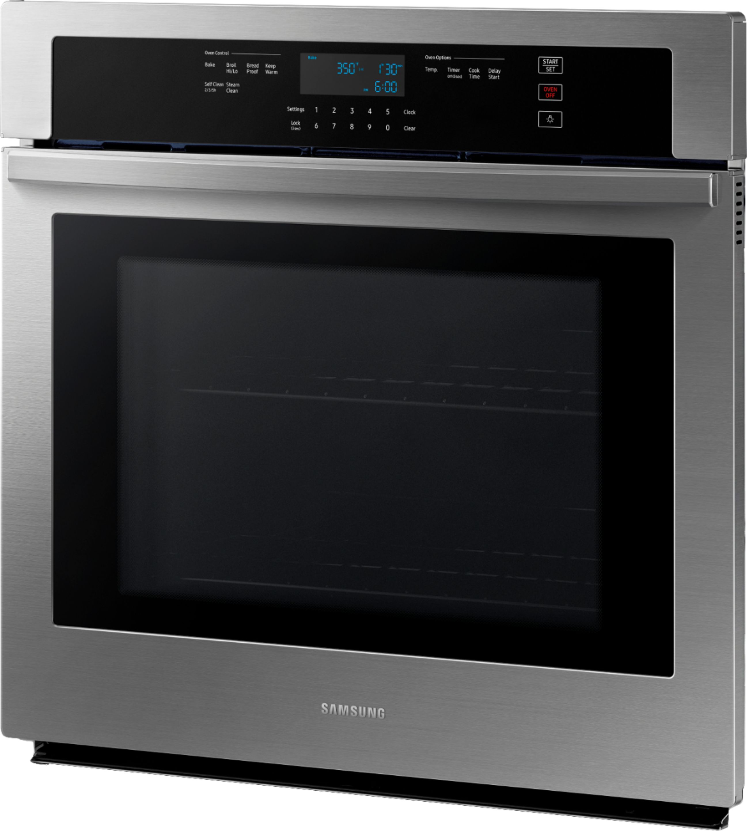 Samsung 30" Built-In Single Electric Wall Oven Black stainless steel Black Stainless Steel Single Wall Oven
