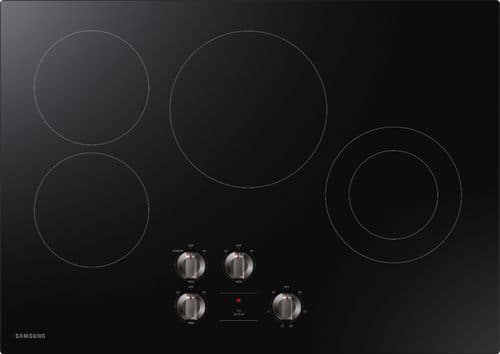 Samsung - 30" Built-In Electric Cooktop - Black