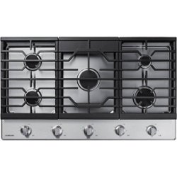 Samsung - 36" Built-In Gas Cooktop with 5 Burners - Stainless steel - Front_Zoom