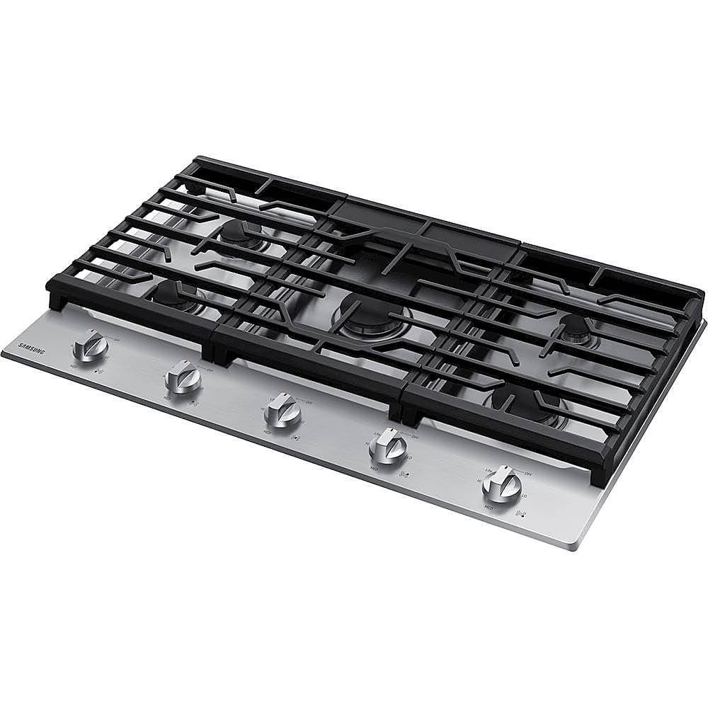 Alt View 13. Samsung - 36" Built-In Gas Cooktop with 5 Burners - Stainless steel.