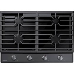 Samsung - 30" Built-In Gas Cooktop with 4 Burners - Black Stainless Steel - Front_Zoom