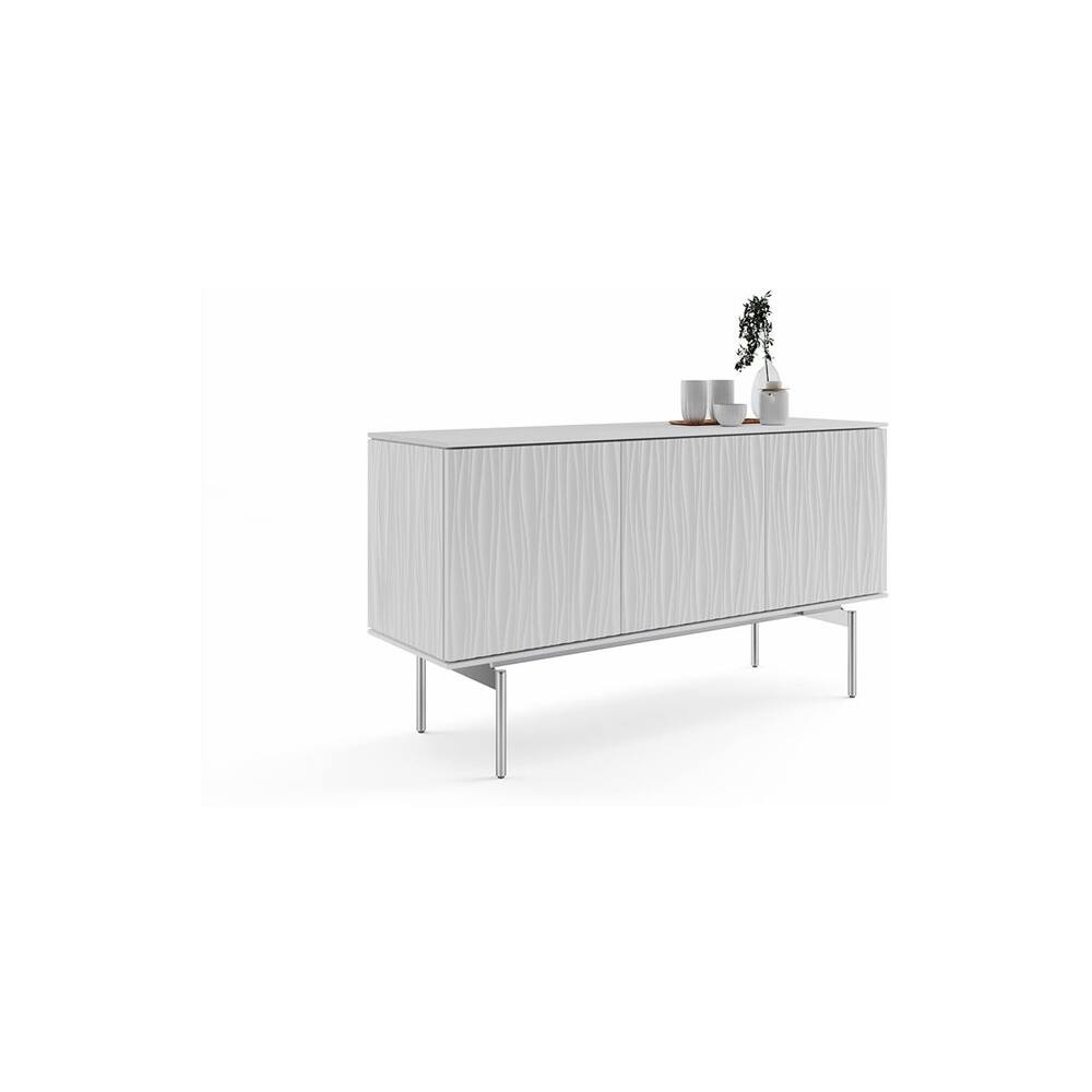 Left View: BDI - Tanami TV Cabinet for Most Flat-Panel TVs Up to 70" - Smooth Satin White