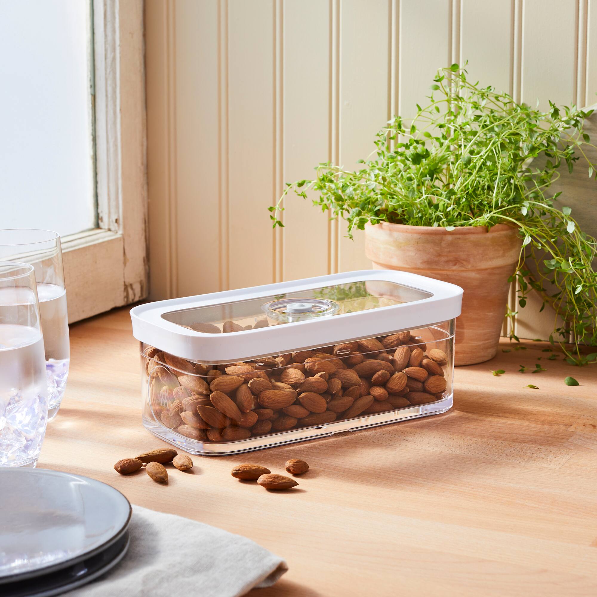 Alt View 1. ZWILLING - ZWILLING Fresh & Save Cube Box, Plastic, Airtight Dry Food Storage Container, Medium Cube, M Container, .74-qt - Clear.