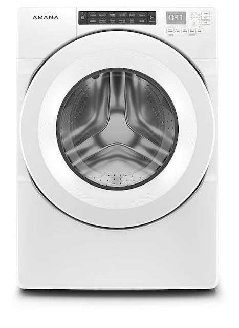 Amana 4 3 Cu Ft 14 Cycle High Efficiency Front Loading Washer White Nfw5800hw Best Buy