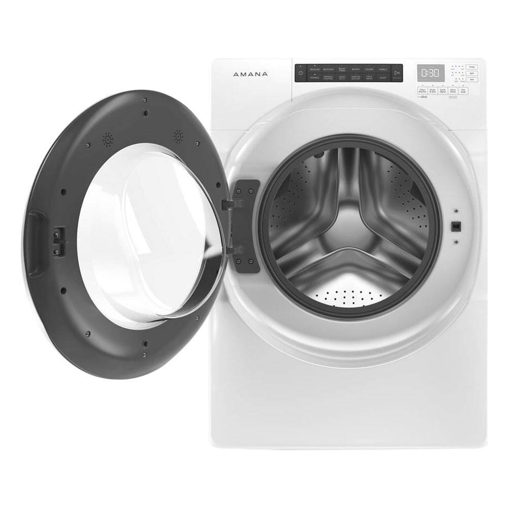 Alt View 12. Amana - 4.3 Cu. Ft. High Efficiency Stackable Front Load Washer with 14 Cycle Options - White.