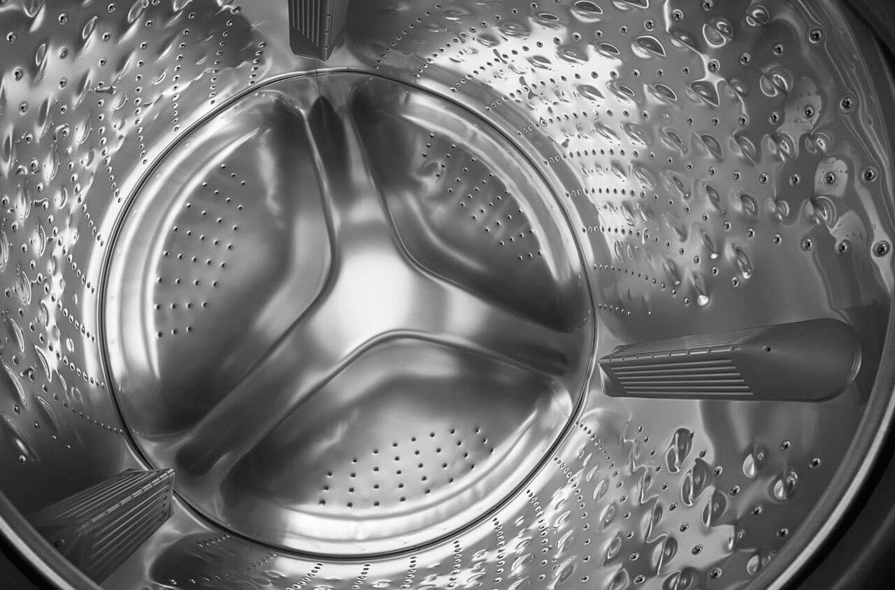 Alt View 6. Amana - 4.3 Cu. Ft. High Efficiency Stackable Front Load Washer with 14 Cycle Options - White.