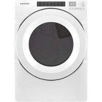 Amana - 7.4 Cu. Ft. Stackable Gas Dryer with Sensor Drying - White - Front_Zoom